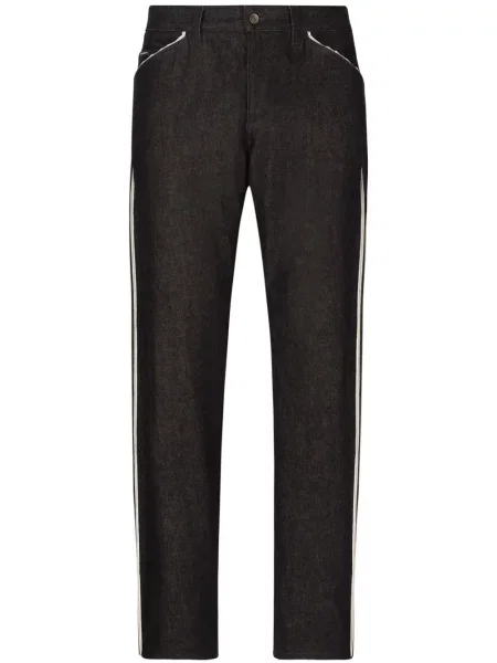 Blugi drepți Dolce & Gabbana negru