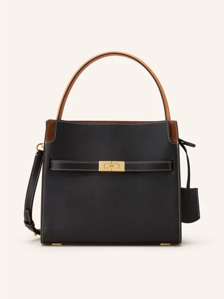 Torebka skórzana Tory Burch skórzana czarna