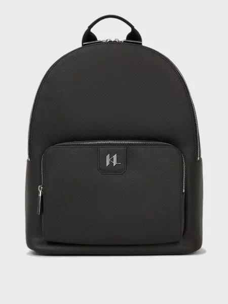 Шкіряний рюкзак Karl Lagerfeld чорний