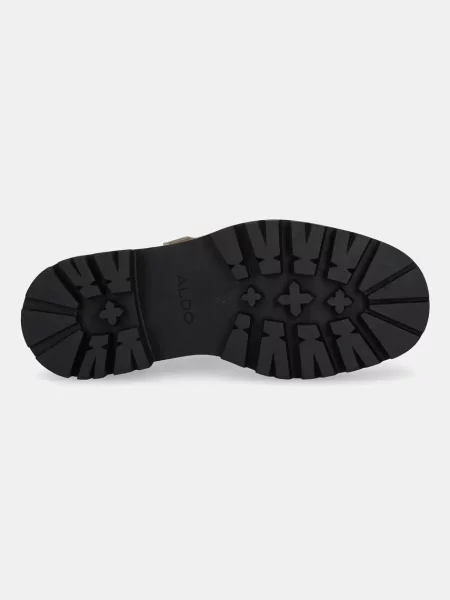 Кожаные туфли Aldo на платформе бежевые