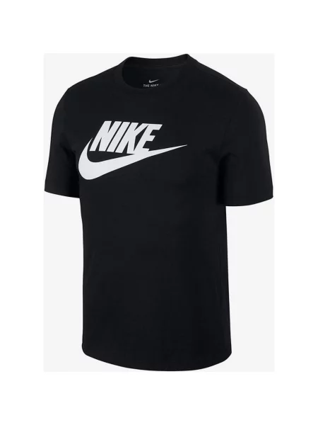 T-shirt z krótkim rękawem Nike Sportswear Logo w kolorze czarno-białym S czarna