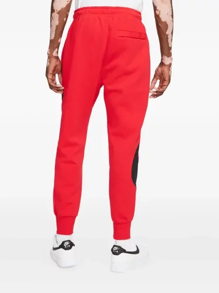 Pantaloni Nike din fleece alergare cu broderie negru