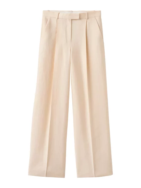 MANGO Pantaloni cu dungă Veronica pielii