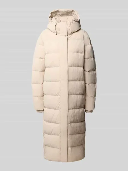 Płaszcz puchowy Columbia Amaze Puff Long Hooded dark stone beżowy