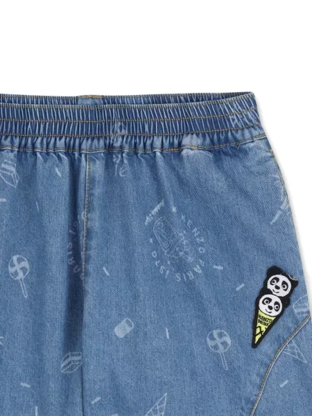 Szorty jeansowe dziecięce Kenzo niebieskie