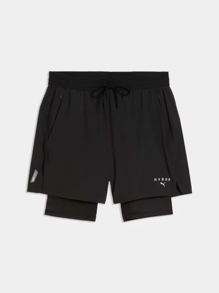 Спортивні шорти PUMA M Hyrox Dryelite Short комбінований верх чорний