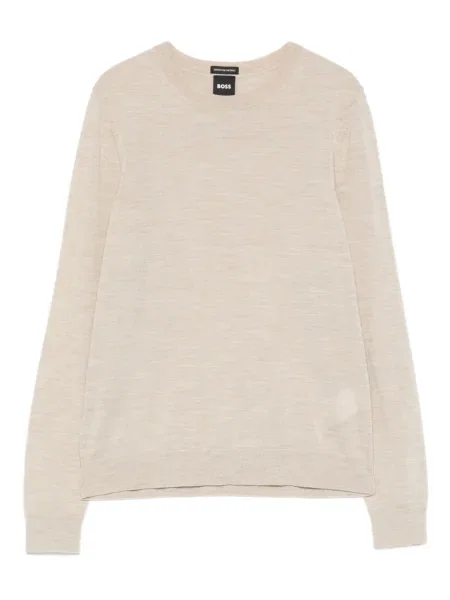 Пуловер Boss с кръгло деколте