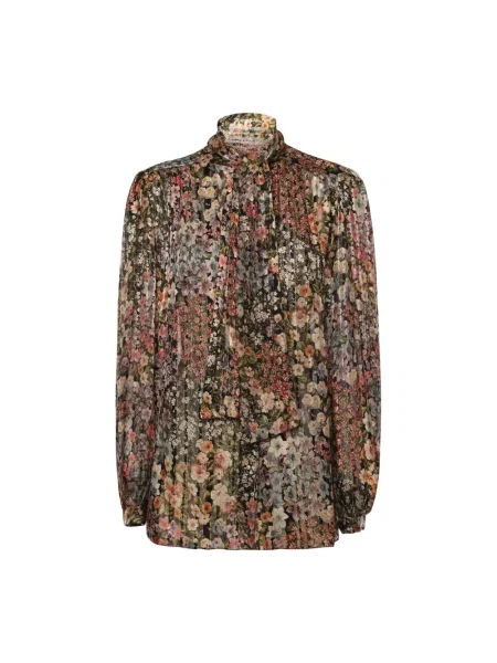 Lniana koszula Valentino Garavani z nadrukiem