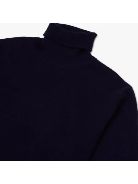 Sweter z golfem Brooks Brothers z kaszmiru do golfa niebieski