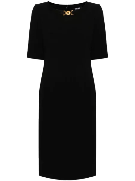 Rochie midi Versace până la genunchi de costum negru