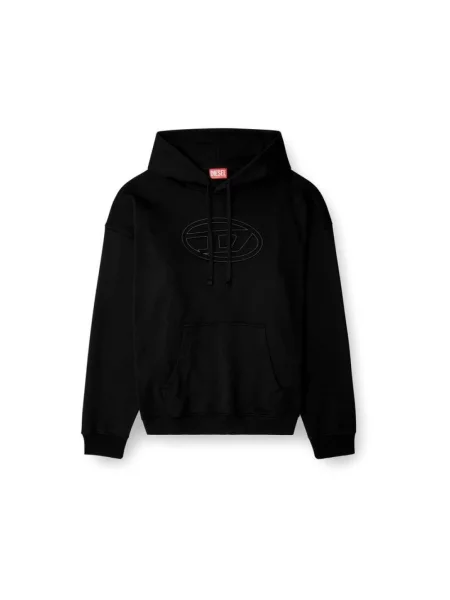 Bluza z kapturem Diesel czarna