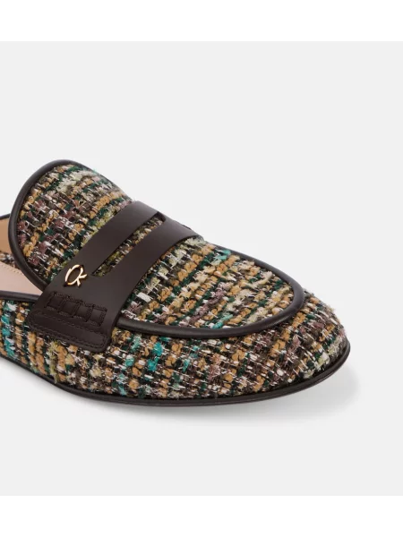 Papuci tip mules Gianvito Rossi din piele maro