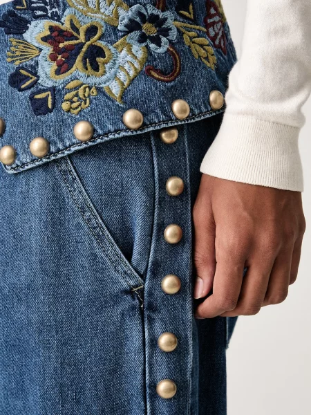Farm Rio дънки relaxed fit дамски синьо