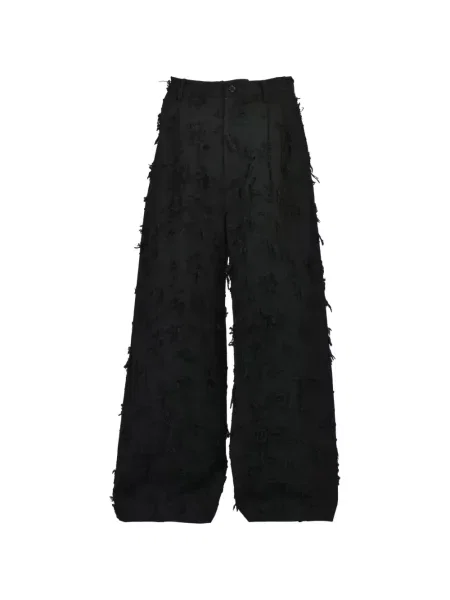 Pantaloni Filth din jacard negru