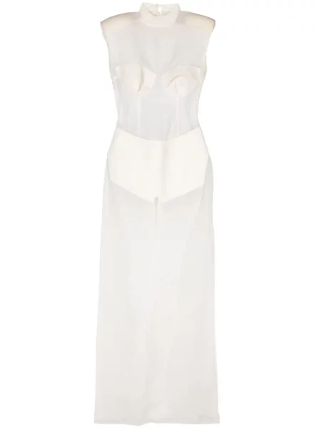 Maksi sukienka maxi Mitiliane Couture skórzana garniturowa