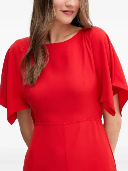 Rochie midi Sandro Ferrone până la genunchi de costum roșu