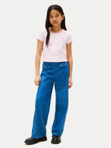 Dětské tričko Tommy Hilfiger růžové