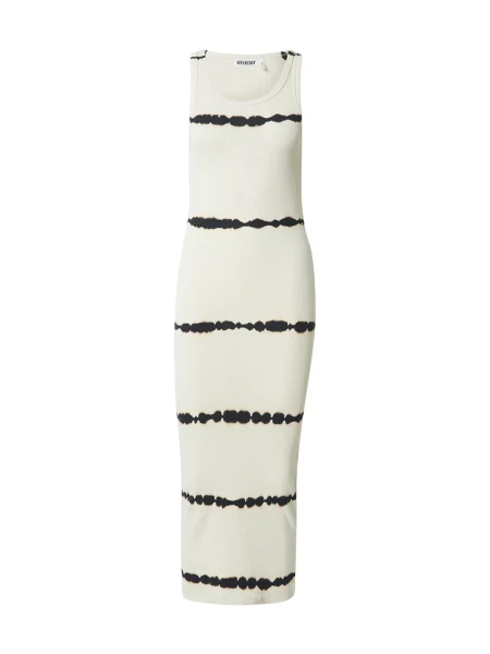 WEEKDAY Rochie negru / murdar alb