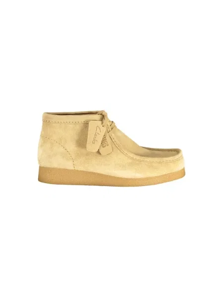 Trampki Clarks zamszowe sznurowane beżowe
