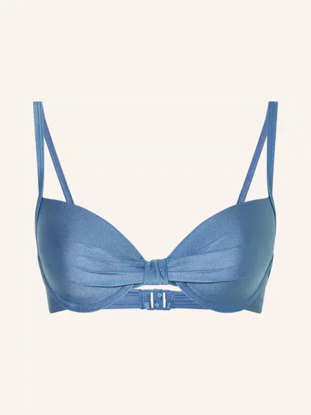Góra od bikini z detalem w postaci węzła Marc O'polo niebieskie