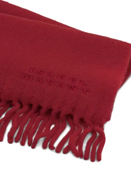 Fular Isabel Marant cu broderie roșu
