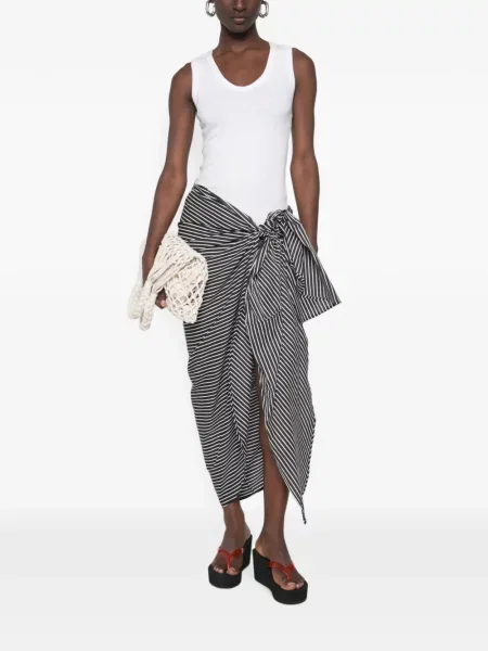 Fusta maxi The Frankie Shop plic negru