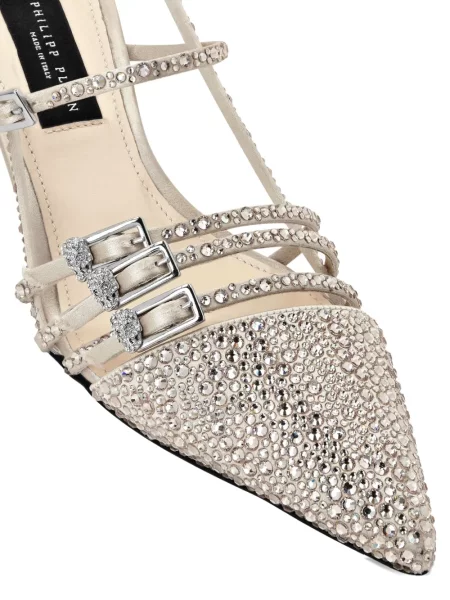 Pantofi cu toc Philipp Plein slingback