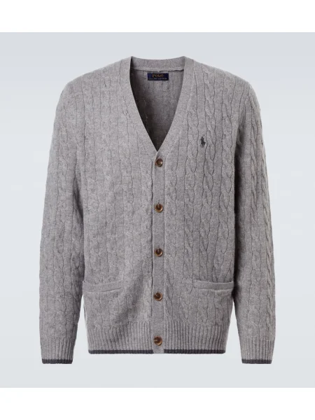 Cardigan Polo Ralph Lauren din cașmir gri