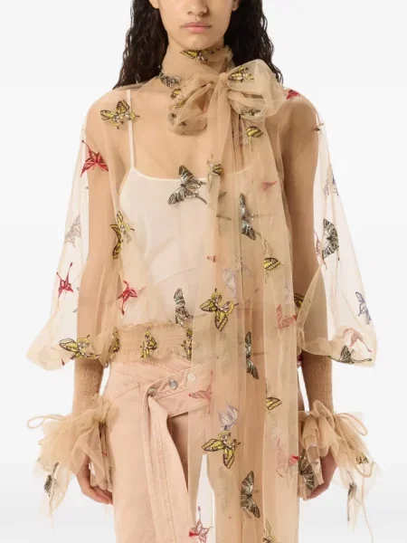 Bluză Blumarine cu broderie plasă