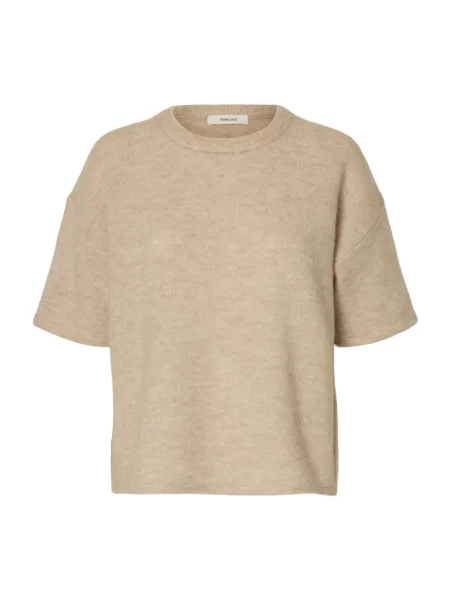 SELECTED Pulover amestecat bej