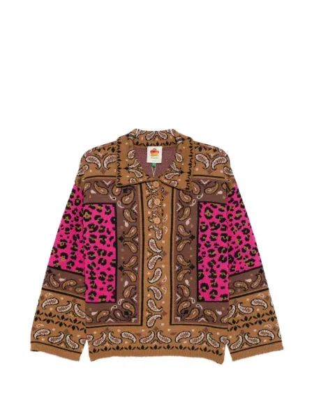 Top Farm Rio cu imagine cu model leopard maro