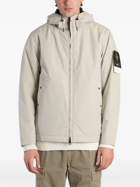 Geacă Stone Island cu glugă cu strasuri
