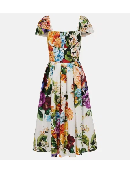 Fustă midi Dolce&gabbana până la genunchi alb