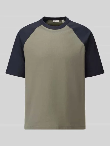 T-shirt o kroju relaxed fit z czystej bawełny model HEATON' Only & Sons oliwkowa