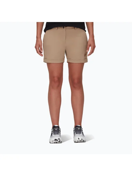 Pantaloni scurți de trekking pentru femei MAMMUT Runbold Runbold Roll Cuff bej