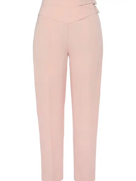 LASCANA Pantaloni cu dungă rosé