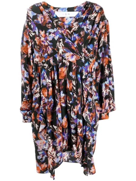 Rochie Iro cu model floral cu imagine de costum negru