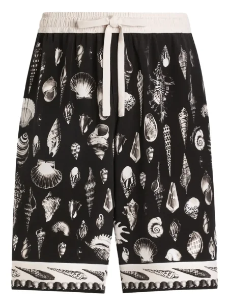 Pantaloni scurți Dolce & Gabbana cu imagine negru