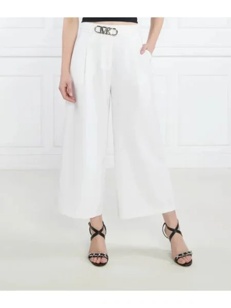 Michael Kors Nadrág WIDE LEG PANT | Straight fit fehér
