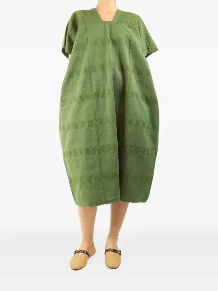 Rochie Pippa Holt cu broderie verde