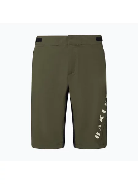Pantaloni scurți de ciclism pentru bărbați Oakley Free Ride army green verde