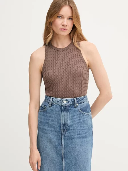 Tommy Hilfiger kamizelka brązowy