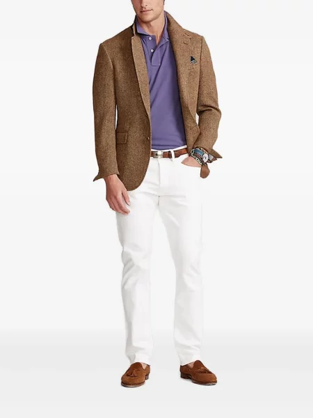Șosete Polo Ralph Lauren tricotate cu nervuri cu două rânduri de nasturi portocaliu
