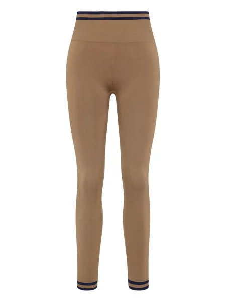 Leggings The Upside cu dungi maro