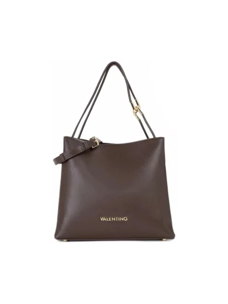 Kabelka Valentino Bags z ekologickej kože hnedá