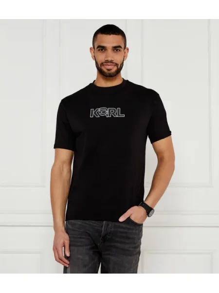 KARL LAGERFELD Póló Regular Fit fekete