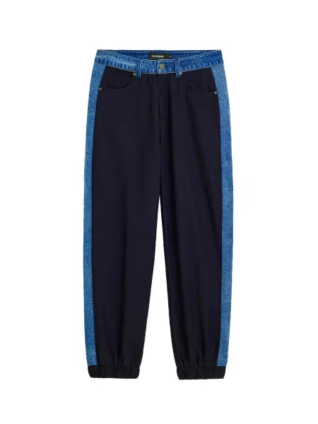 Desigual Pantaloni bleumarin / denim albastru