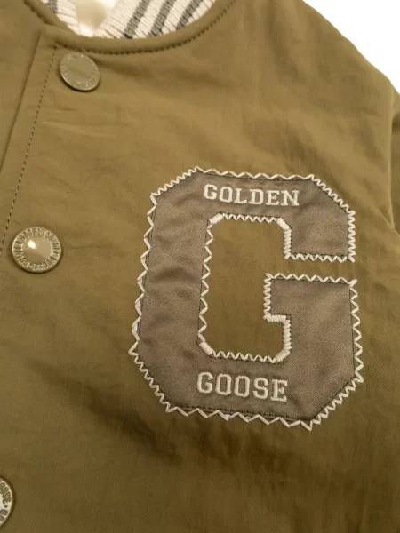 Kurtka bomber dziecięcy Golden Goose zielony