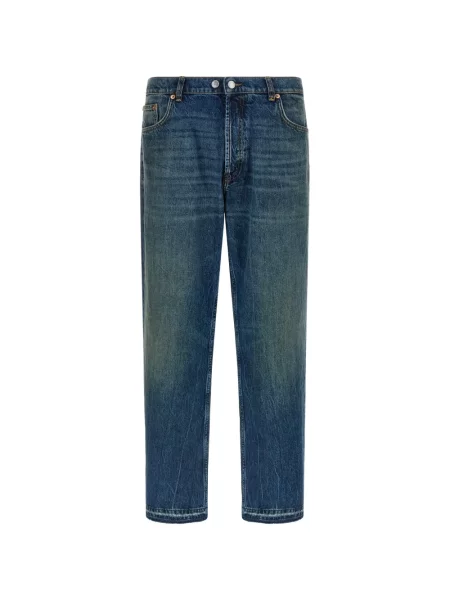 Blugi Department 5 cu picior lat albastru
