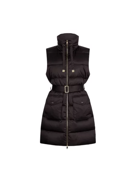 Długa kamizelka Liu Jo ocieplana czarna